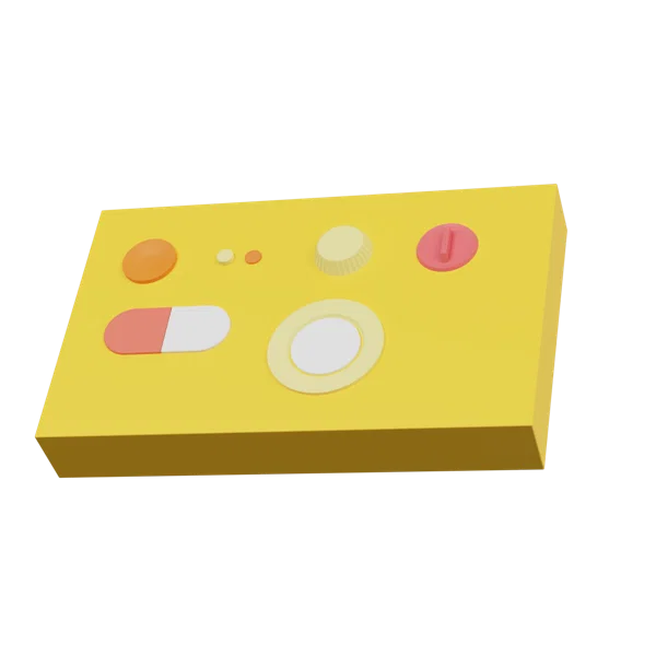 Buttons 3D icon, view 1