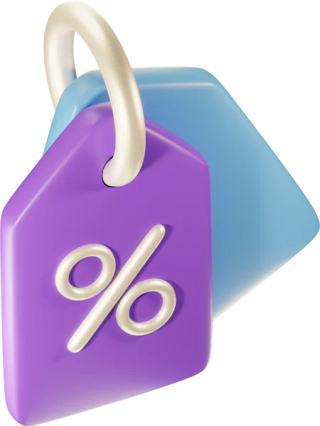 Tags 3D icon, view 4