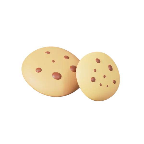 Cookies 3D icon, view 1