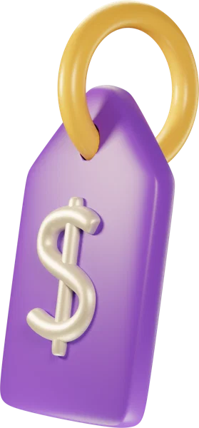 Price tags 3D icon, view 2