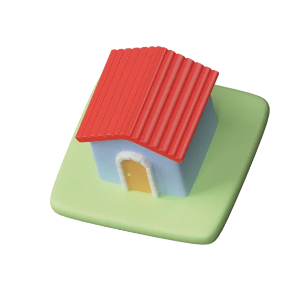 House 3D icon, view 5