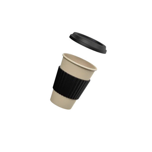 Coffee Cup 3D icon, view 3