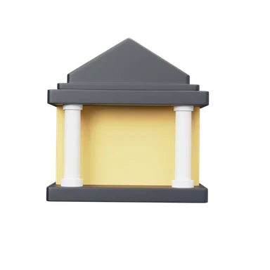 Bank 3D icon, view 1