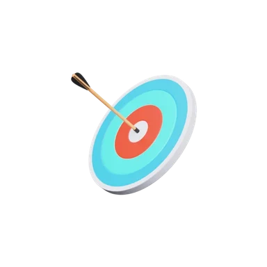 Dart Board 3D icon, view 1