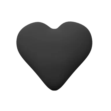Heart 2 3D icon, view 1