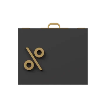 Briefcase 2 3D icon, view 1