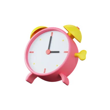 Alarm 3D icon, view 1