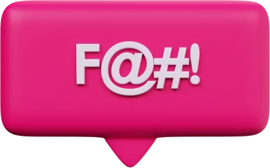 Speech Bubble 22 3D icon, view 1