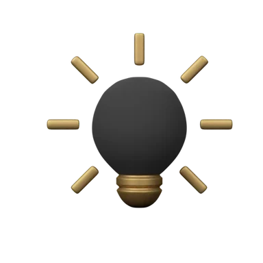 Bulb 3D icon, view 1