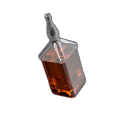 Whiskey 3D icon, view 1