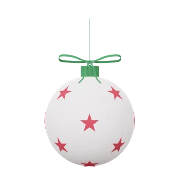 Ball (stars) 3D icon, view 1