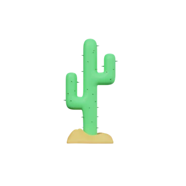 Cactus 3D icon, view 1