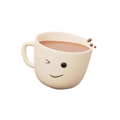 Coffee Cup 2 3D icon, view 1