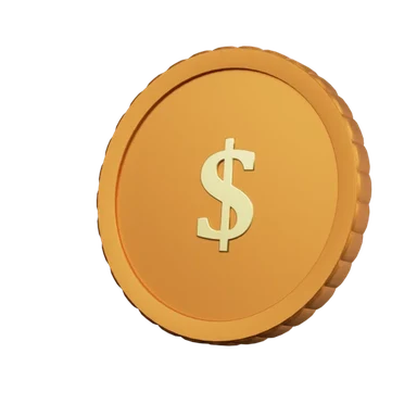 Currencies - Dollar 3D icon, view 1