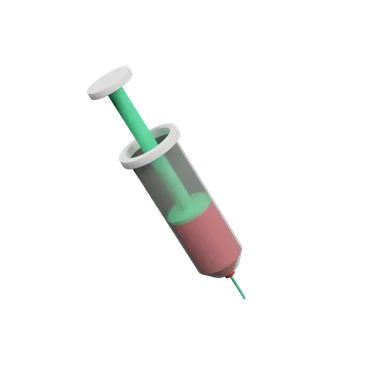 Injection 2 3D icon, view 1