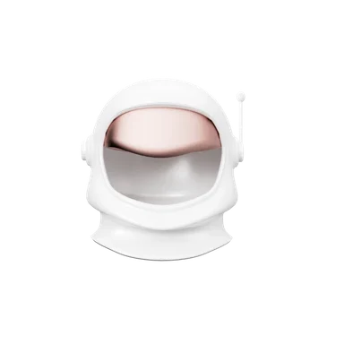 Space Helmet 3 3D icon, view 1