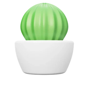 Cactus 2 3D icon, view 1