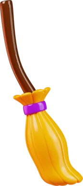 Broom 3D icon, view 1