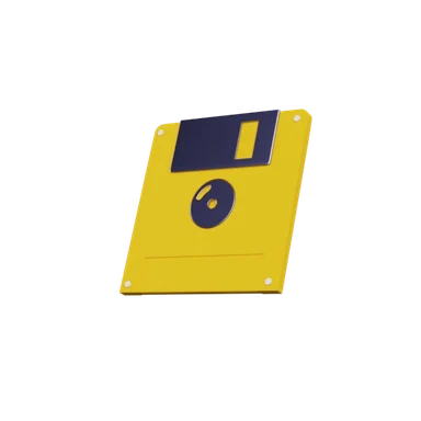 Floppy Disk 3D icon, view 1