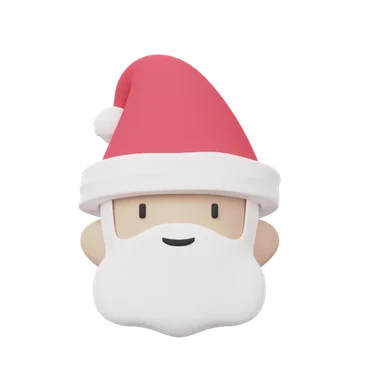 Santa 3D icon, view 1