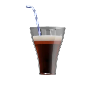 Coke Glass 3D icon, view 1