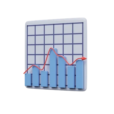 Graph Chart 3D icon, view 1