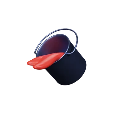 Paint Bucket Tool 3D icon, view 1