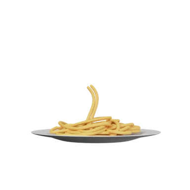 Pasta 3D icon, view 1