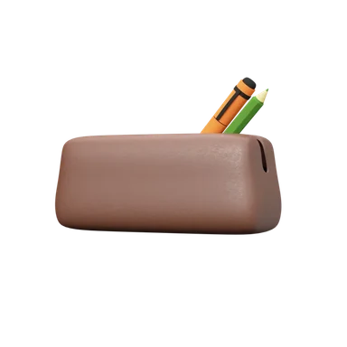 Pencilcase 3D icon, view 1