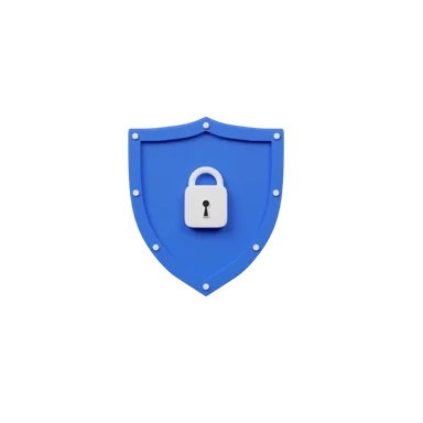 Shield 3D icon, view 1