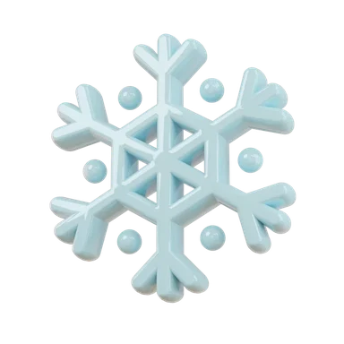 Snow 3D icon, view 1