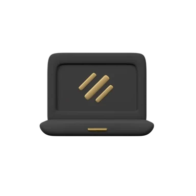Notebook 3D icon, view 1