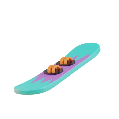Snowboard 3D icon, view 1