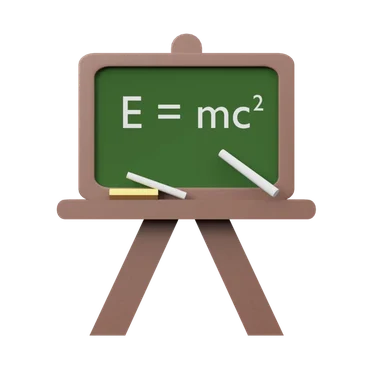 Chalkboard 3D icon, view 1