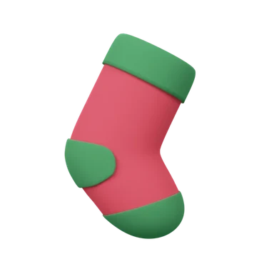 Sock 3D icon, view 1