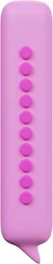 Speech Bubble 3 3D icon, view 1