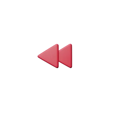 Media Buttons - Backwards 3D icon, view 1