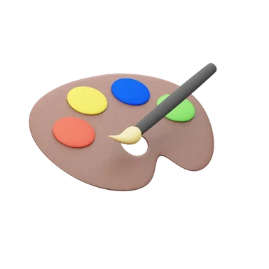 Palette 3D icon, view 1