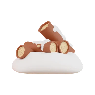Log 3D icon, view 1