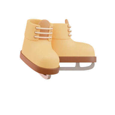 Ski shoe 3D icon, view 1
