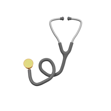 Stethoscope 3D icon, view 1