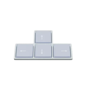Arrow Keys 3D icon, view 1