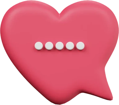 Speech Bubble 37 3D icon, view 1