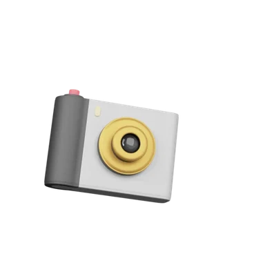 Camera 3D icon, view 1
