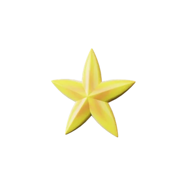 Star 3D icon, view 1