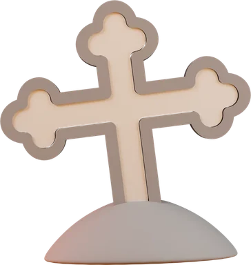 Cross 3D icon, view 1