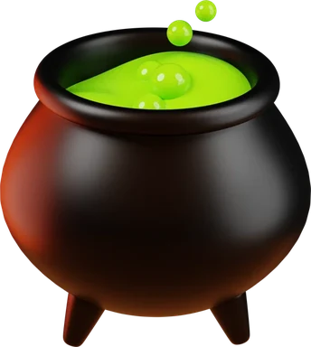Cauldron 3D icon, view 1