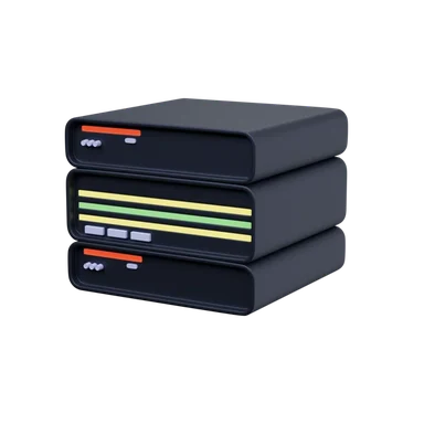 Server 3D icon, view 1