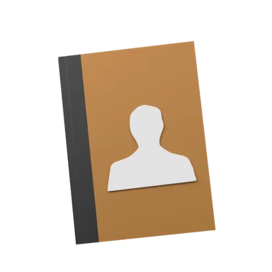 Adress Book 3D icon, view 1