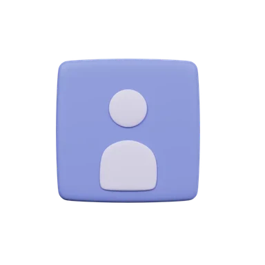 Profile Picture 3D icon, view 1